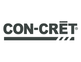 The logo for CON-CRET.