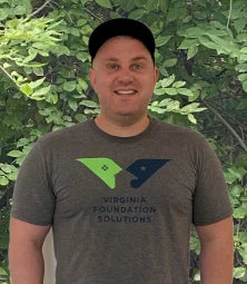 A Vireo Resources employee wearing a brown shirt.